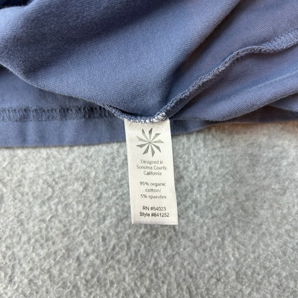 Athleta Organic Cotton Racerback Tank Dress Blue Empire Waist Womens Size Medium - Picture 8 of 11